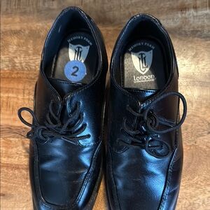 London Underground Kids Black Dress Shoes